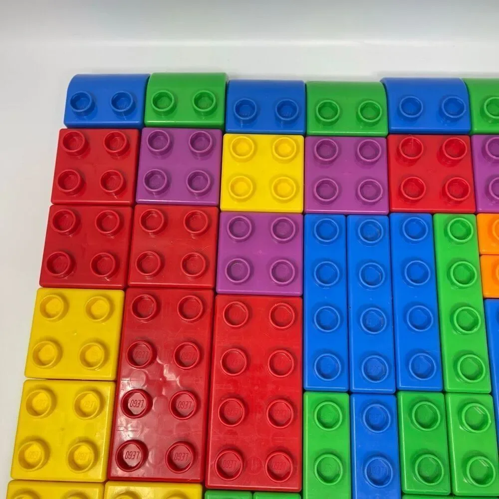 Vintage Lego Quatro Bucket Lid 73 Building Blocks Bricks Set 5357 XL Duplo 2004 - Picture 7 of 15